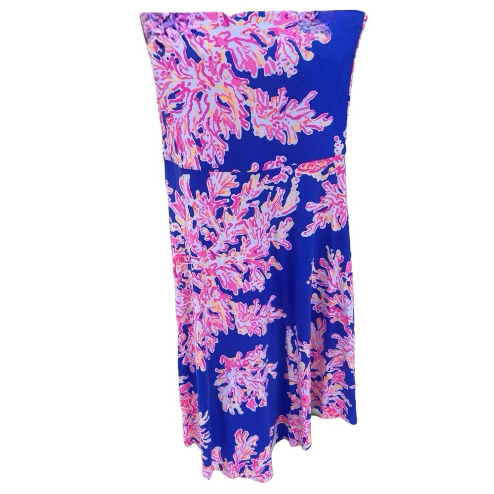 Lilly Pulitzer Loleta Strapless Tube Fit Flare Colorful Dress I Size: S - Picture 2 of 11